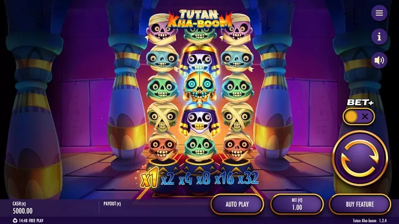 Tutan Kha-Boom slot screenshot 1