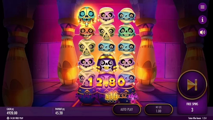 Tutan Kha-Boom slot screenshot 4