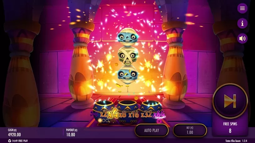 Tutan Kha-Boom slot screenshot 3