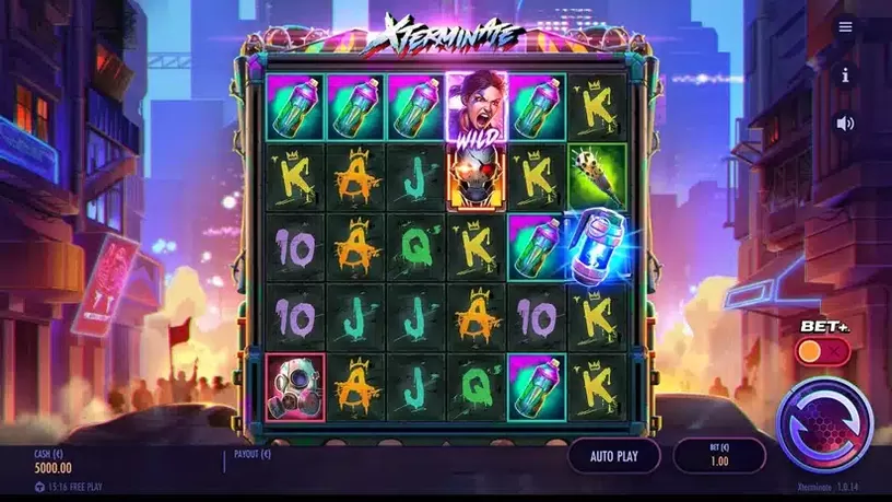 Xterminate slot screenshot 1