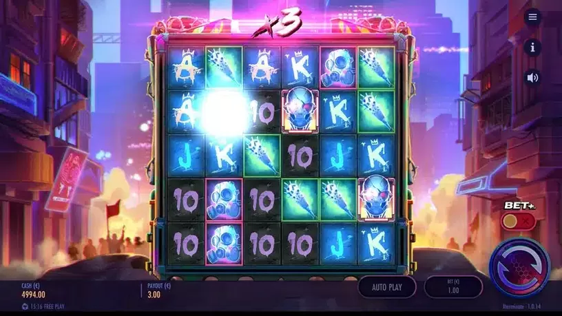 Xterminate slot screenshot 2