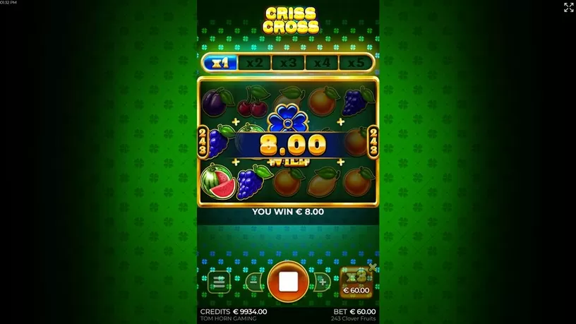 243 Clover Fruits slot screenshot 2