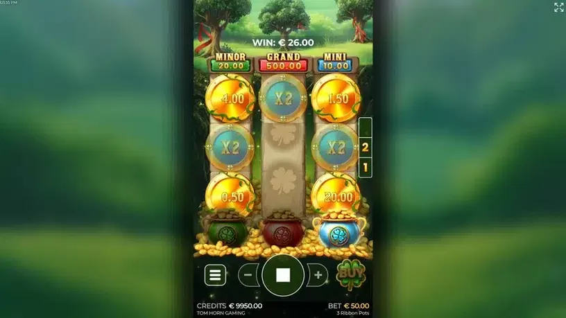 3 Ribbon Pots slot screenshot 4