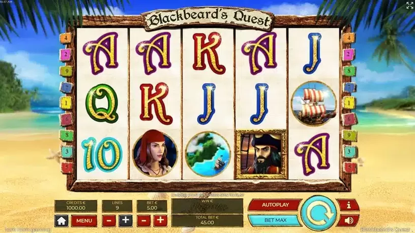 Blackbeards Quest slot screenshot 1