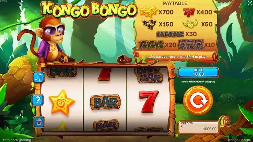 Kongo Bongo slot screenshot 1