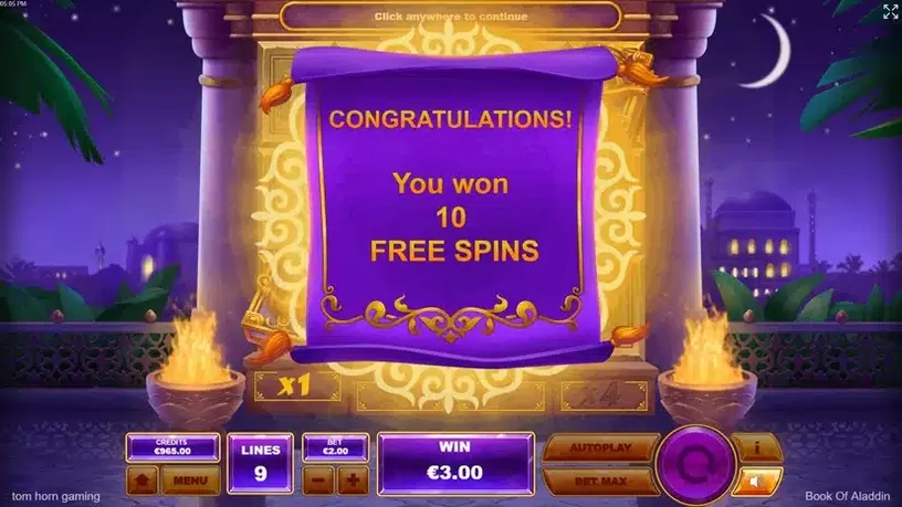 Book of Aladdin slot screenshot 5