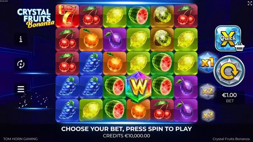 Crystal Fruits Bonanza slot screenshot 1