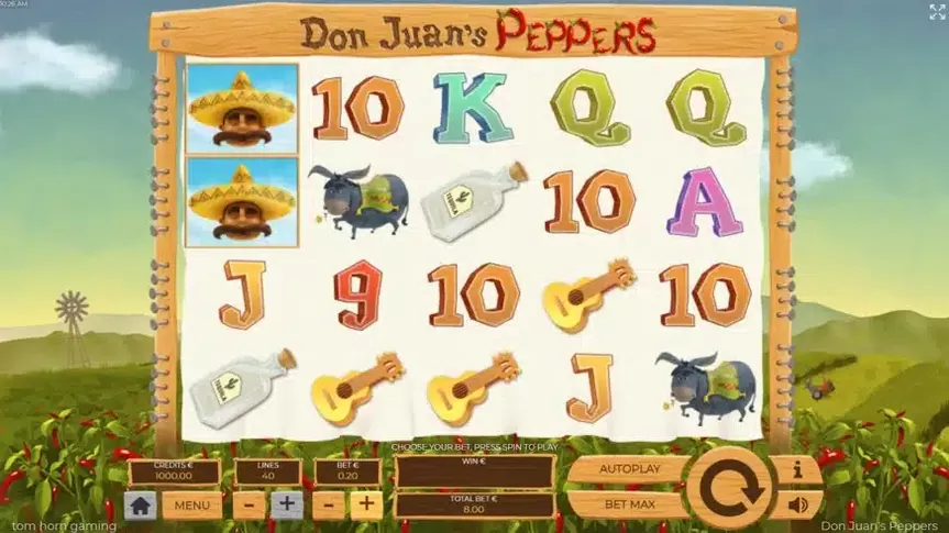 Don Juan Peppers slot screenshot 1