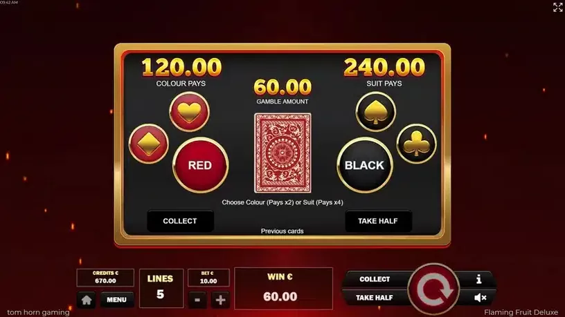 Flaming Fruit Deluxe slot screenshot 3
