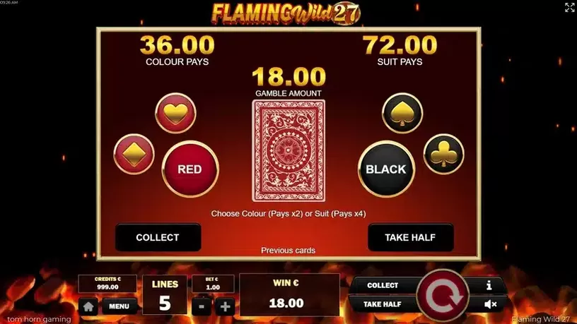 Flaming Wild 27 slot screenshot 4