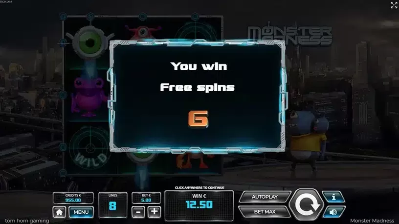Monster Madnes slot screenshot 3