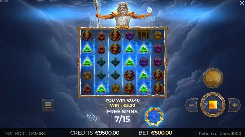 Reborn of Zeus 3000 slot screenshot 4