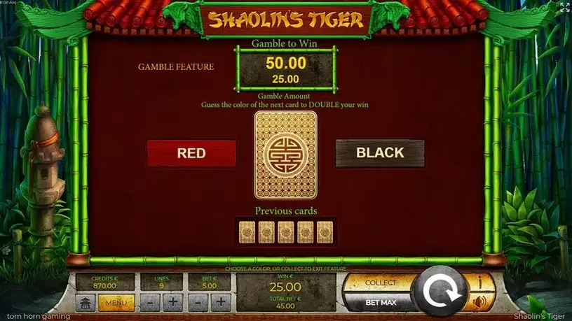 Shaolins Tiger slot screenshot 4