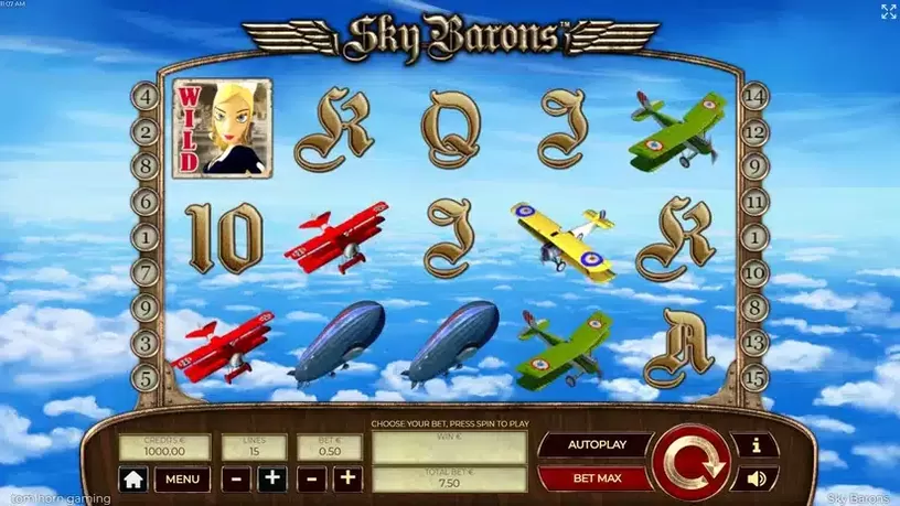 Sky Barrons slot screenshot 1