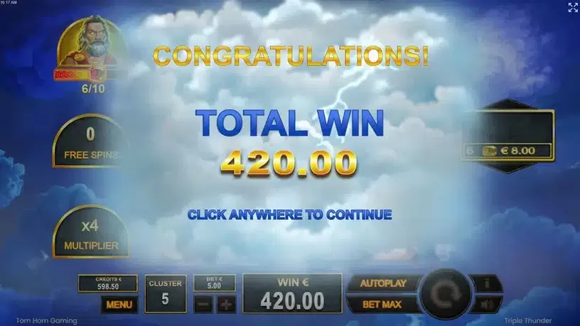 Triple Thunder slot screenshot 7