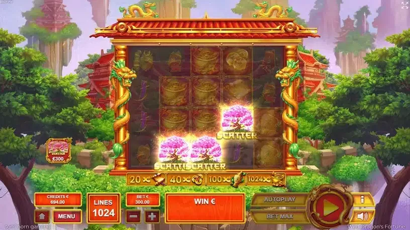 Wild Dragon`s Fortune slot screenshot 2