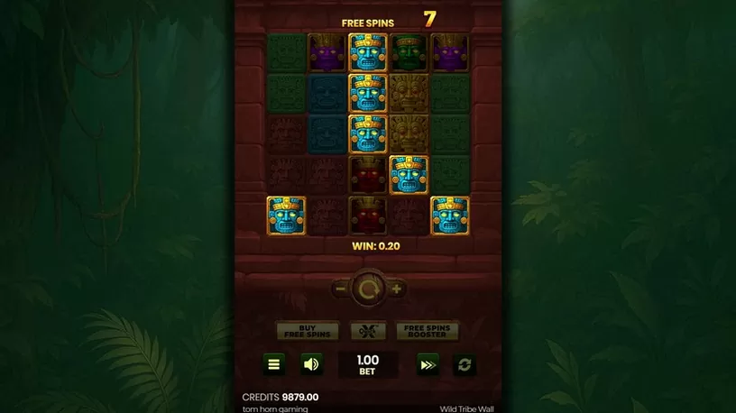 Wild Tribe Wall slot screenshot 4