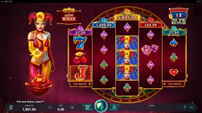 Fire and Roses Joker slot screenshot 3
