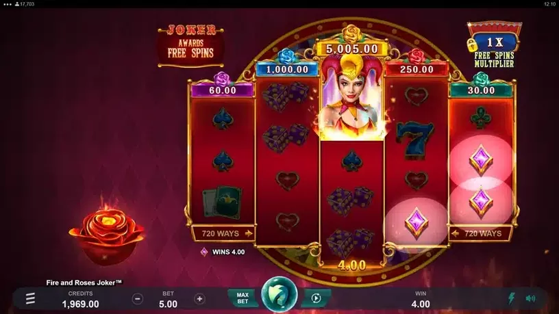 Fire and Roses Joker slot screenshot 4