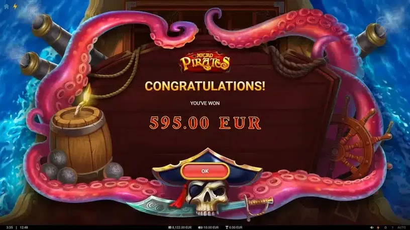 Micropirates and the Kraken of the Caribbean slot screenshot 8