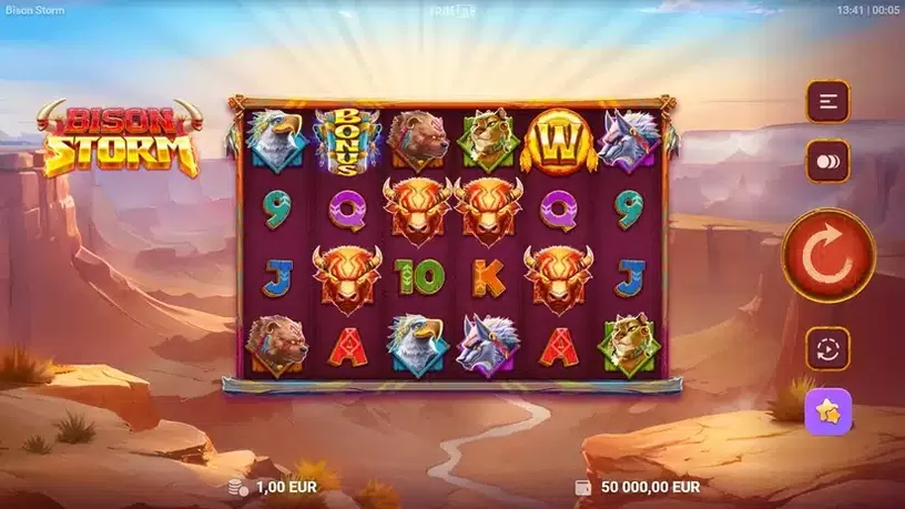 Bison Storm slot screenshot 1