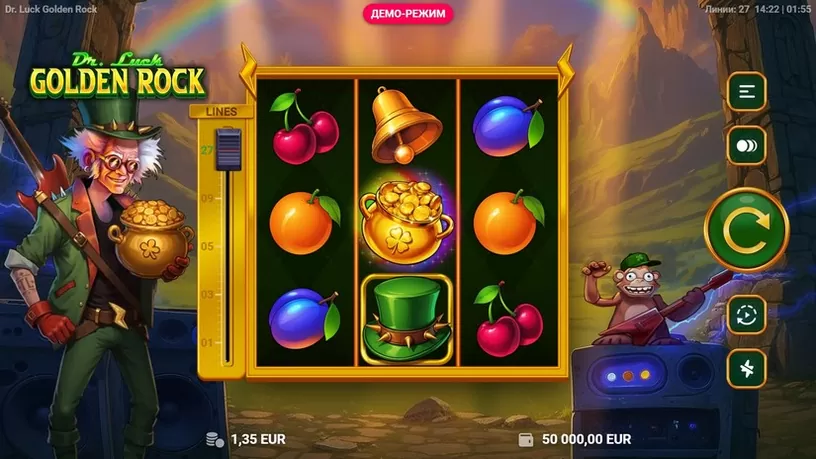 Dr Luck Golden Rock slot screenshot 1
