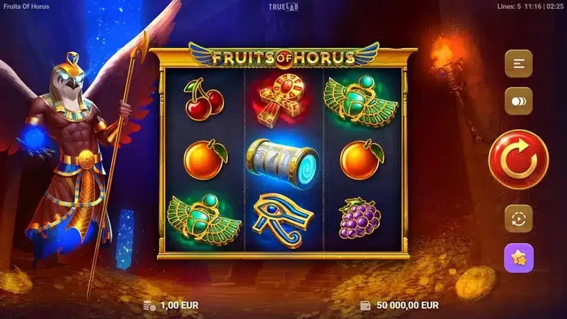 Fruits of Horus slot screenshot 1