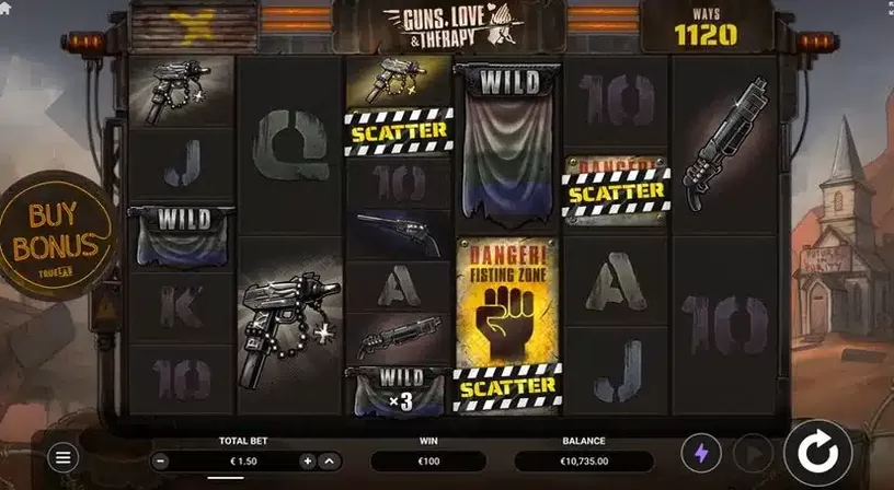 Guns, Love & Therapy slot screenshot 5