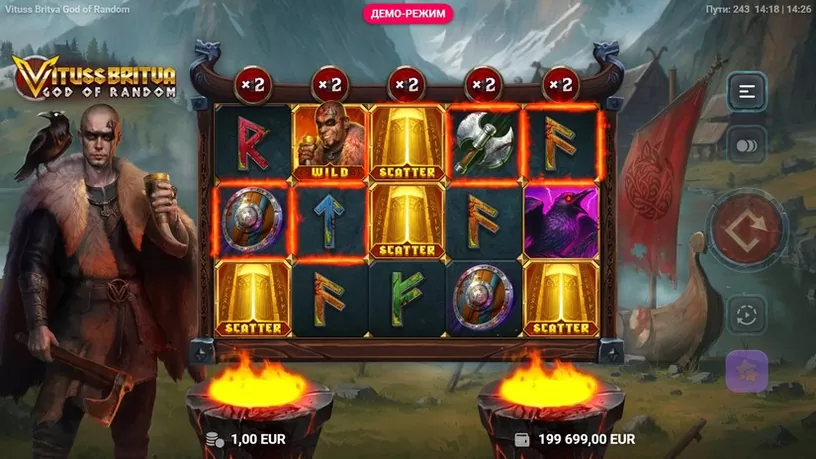 Vituss Britva God of Random slot screenshot 1