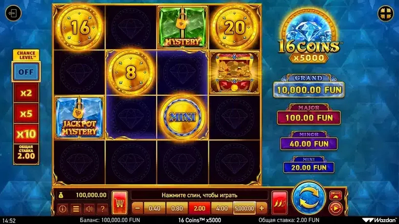 16 Coins™ x5000 slot screenshot 1