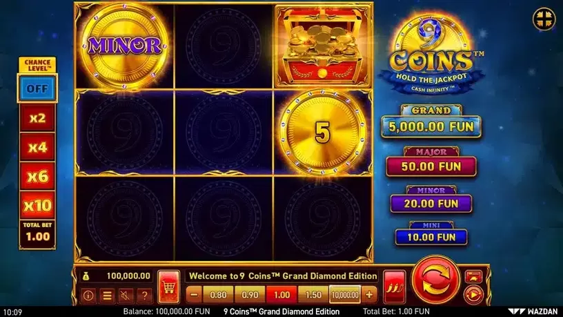 9 Coins™ Grand Diamond Edition slot screenshot 1