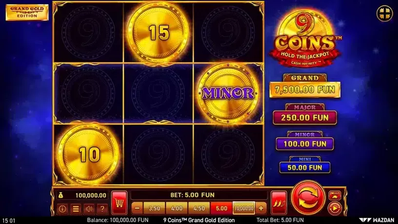 9 Coins™ Grand Gold Edition slot screenshot 1
