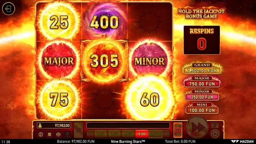 9 Burning Stars™ slot screenshot 7