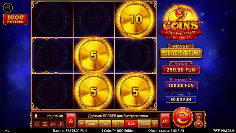 9 Coins™: 1000 Edition slot screenshot 1