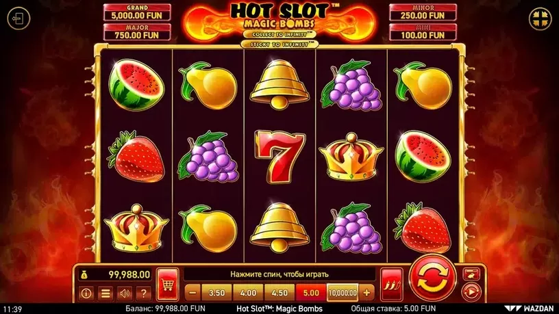 Hot Slot™: Magic Bombs slot screenshot 1