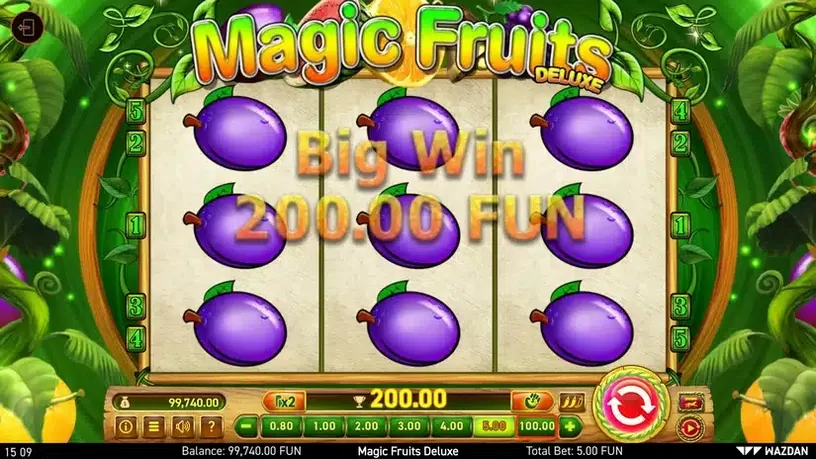 Magic Fruits Deluxe slot screenshot 3