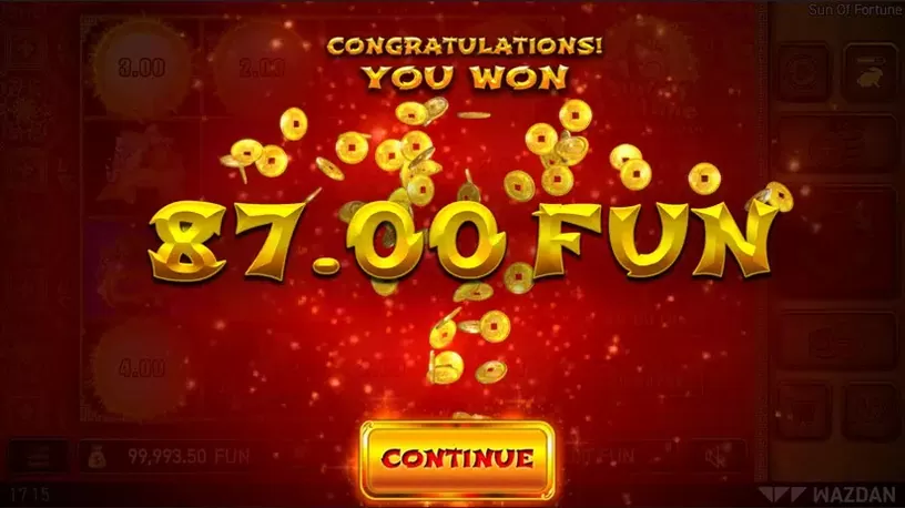 Sun of Fortune slot screenshot 4
