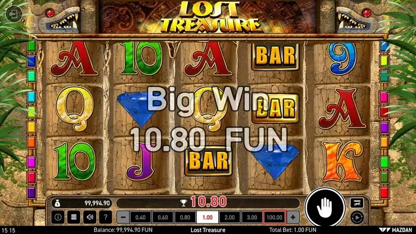 Lost Treasure (Wazdan) slot screenshot 3