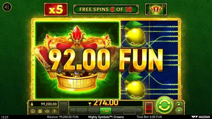 Mighty Symbols™: Crowns slot screenshot 6