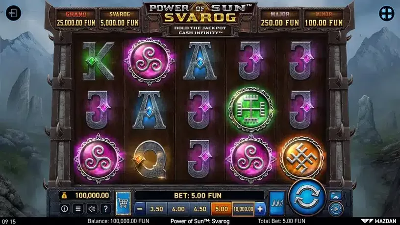 Power of Sun™: Svarog slot screenshot 1