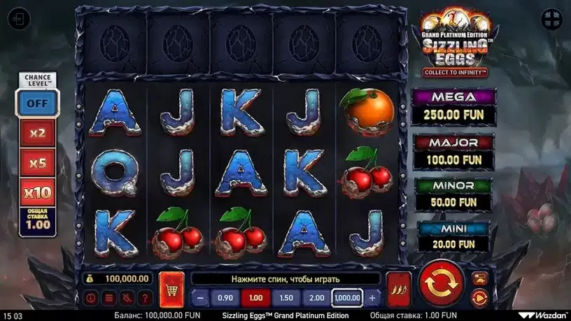 Sizzling Eggs™ Grand Platinum Edition slot screenshot 1