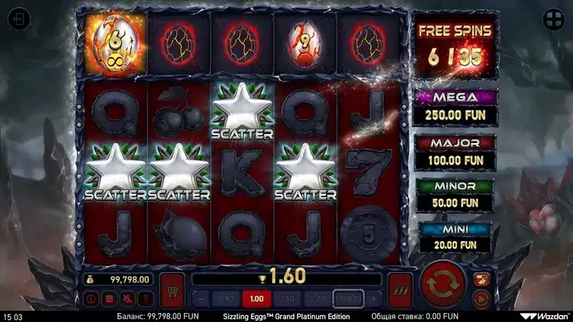 Sizzling Eggs™ Grand Platinum Edition slot screenshot 5