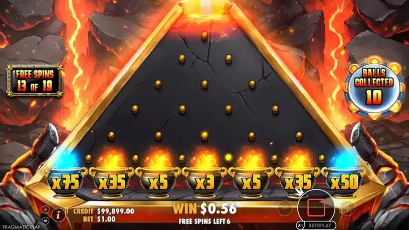 Lava Balls slot screenshot 5