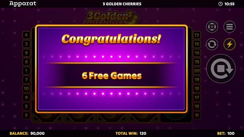 3 Golden Cherries slot screenshot 3