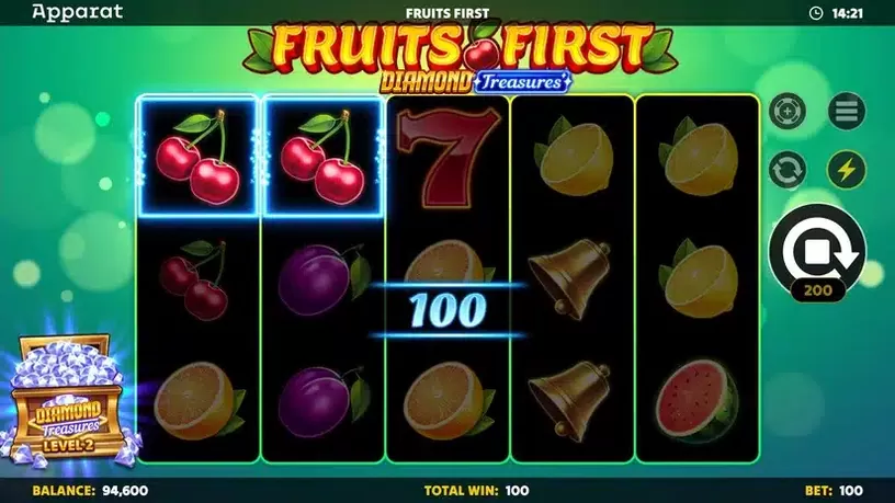 Fruits First – Diamond Treasures slot screenshot 3