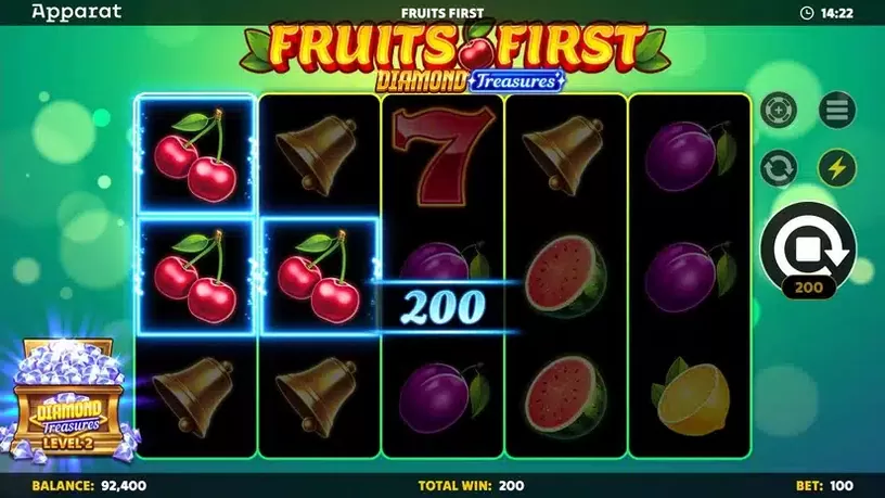 Fruits First – Diamond Treasures slot screenshot 4