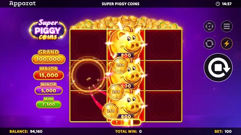 Super Piggy Coins slot screenshot 5