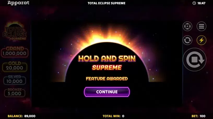 Total Eclipse Supreme slot screenshot 4