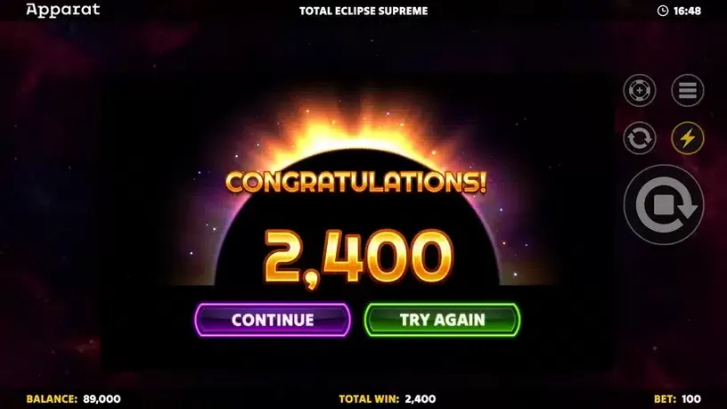 Total Eclipse Supreme slot screenshot 5