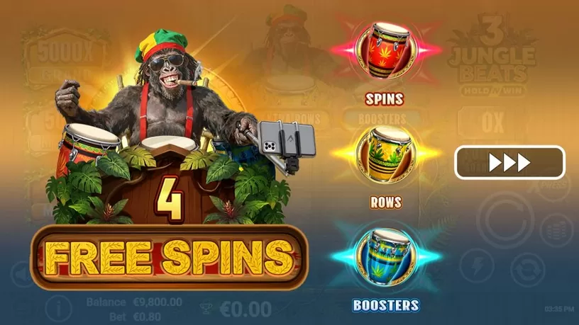 3 Jungle Beats slot screenshot 2